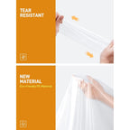 Saphirose Disposable Rain Ponchos For Adults, 4 Pack Family Pack Clear Emergency Hooded Raincoat For Travel Camping