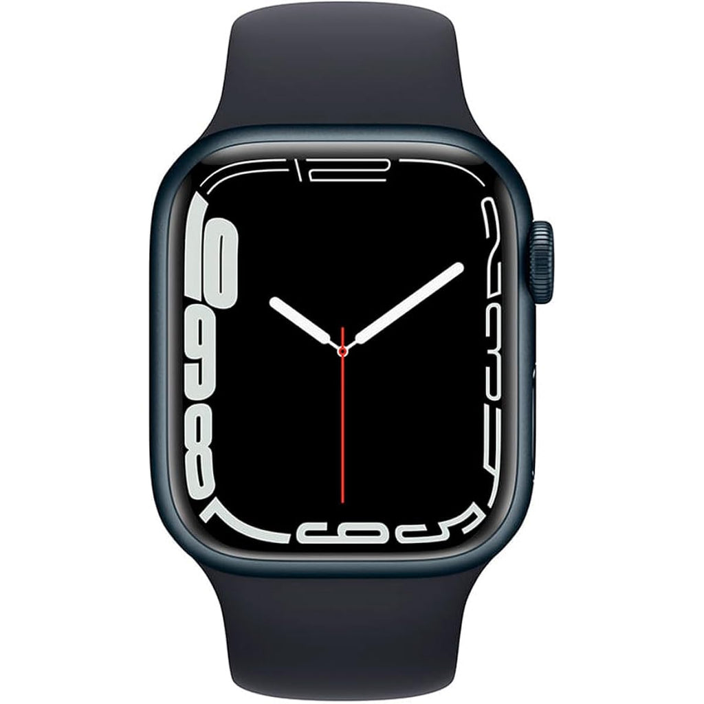Apple Watch Series 7 (Gps, 45Mm) Midnight Aluminum Case With Midnight Sport Band (Renewed)