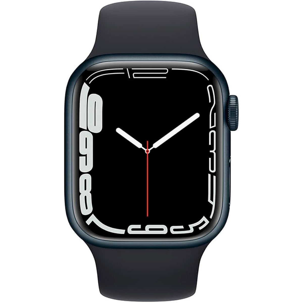 Apple Watch Series 7 (Gps, 45Mm) Midnight Aluminum Case With Midnight Sport Band (Renewed)