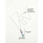 PaulaMax Jewelry Custom Birthstone Necklace for Women in 925 Sterling Silver, Mother's Day Necklace with 1 2 3 4 Heart Birthstones, Personalized and Customized Sterling Silver Chain 18" + 2"