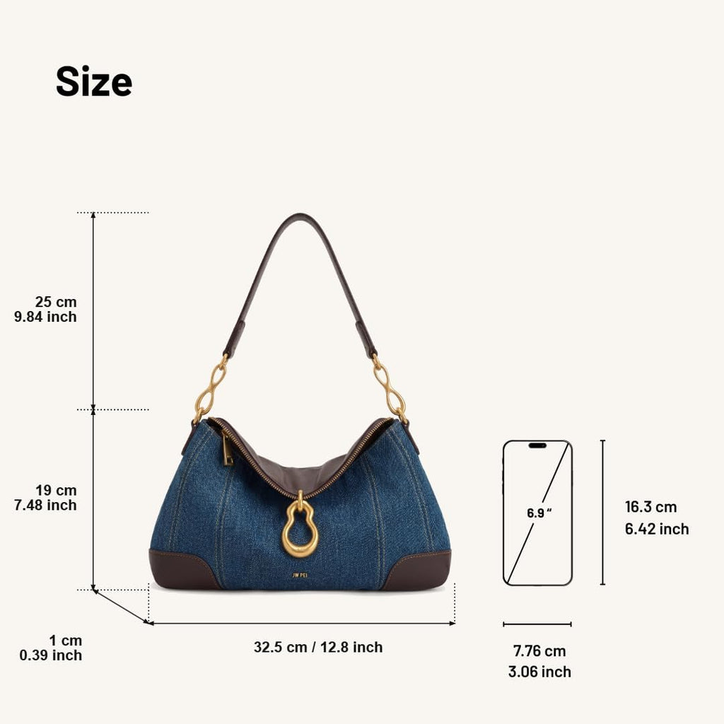 Jw Pei Women'S Jayla Metal Pendant Embellished Shoulder Bag