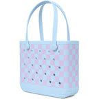 BOGG BAG Medium Tote – 15” x 12.5” x 5” – Durable, Washable, Tip-proof – Beach, Pool, Boat, Work, Sports (Checker Out)