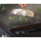 12 Inch Heavy Duty Cheese Melting Dome Wok Lids - Stainless Steel Griddle Grill Accessories - Durable Round Basting, Steaming Cover - Heat Resistant Handle for Flat Top Griddle Grill- 2 Domes