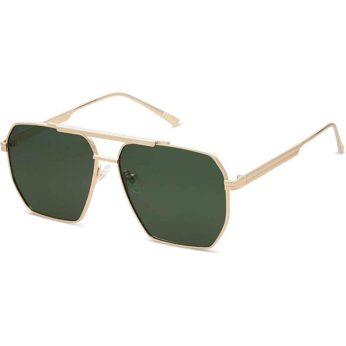 Sojos Retro Oversized Square Polarized Sunglasses For Women Men Vintage Shades Classic Large Metal Sun Glasses