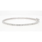 14K White and Yellow Gold Lab Grown Diamond Tennis Bracelet for Women - Round Cut Diamonds 7 Inches Bracelet - Valentine Day Jewelry Gift for Womens, Her, Wedding, F-G Color, VVS-VS Clarity