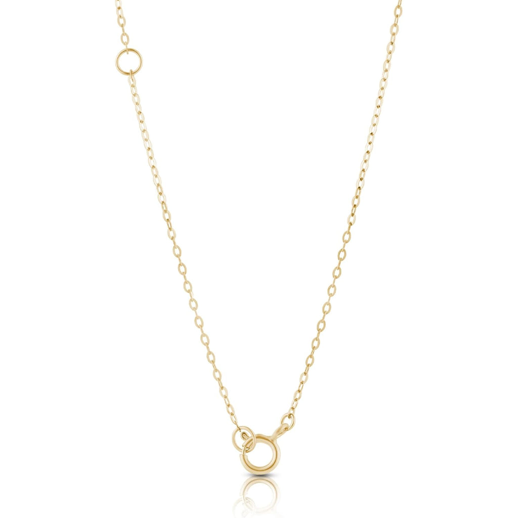 Amazon Essentials IGI Certified 0.25 Carat Solitaire Lab Grown Diamond Pendant Necklace in Solid White 14K Gold, Adjustable 16" Chain with 2" Extender, Jewelry for Women