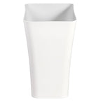 Clorox Textura Slim Trash Can - 3.1 Gallon Small Waste Basket for Narrow Spaces - Skinny Plastic Garbage Bin for Bathroom, Bedroom, or Office, White