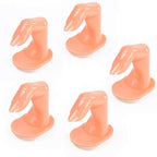 Practice Finger Nail Art Practice Finger Plastic Fake Fingers with Nails for Hand Nail Art Training Display Decoration Tools (10 Pcs)
