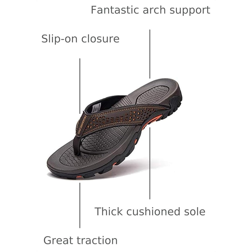 Gubarun Mens Sport Flip Flops Comfort Casual Thong Sandals Outdoor