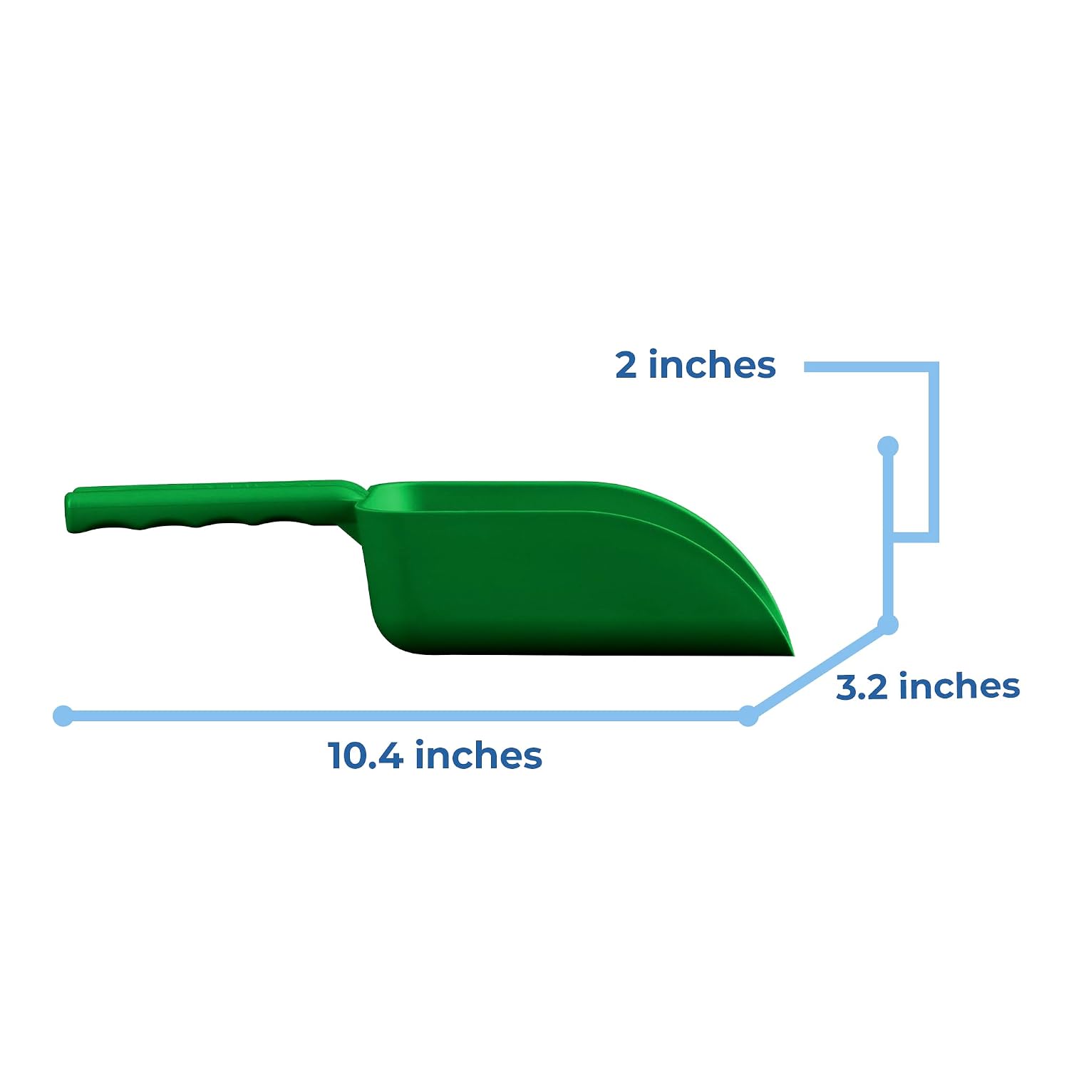 Vikan Remco 63002 Color-Coded Plastic Hand Scoop - Bpa-Free Food-Safe Kitchen Utensils, Restaurant And Food Service Supplies, 16 Oz, Green
