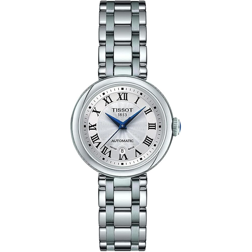 Tissot Womens Tissot Bellissima Automatic 316L Stainless Steel Case Swiss Automatic Watch, Grey, Stainless Steel, 5 (T1262071101300)