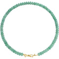 NLIEO Rainbow Colorful Gemstone Beaded Choker Necklace for Women 14K Gold Bow Birthstone Beads Chokers 18inches