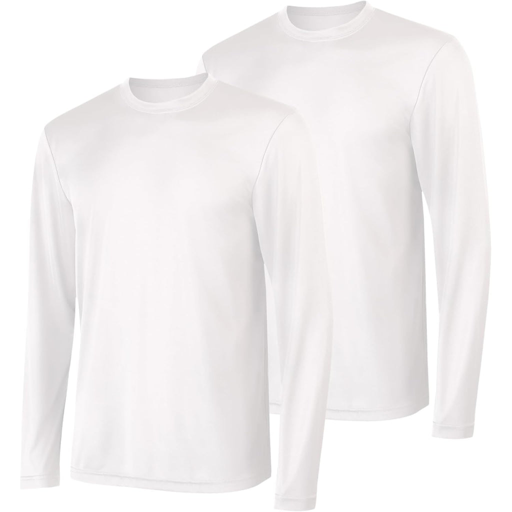 Hanes Sport Men'S Long-Sleeve T-Shirt Pack, Cool Dri Moisture-Wicking Performance T-Shirts, Performance Tee, 2-Pack
