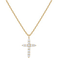 PAVOI 14K Gold Plated Cubic Zirconia Cross Necklace for Women | Cross Faith Pendant Necklaces