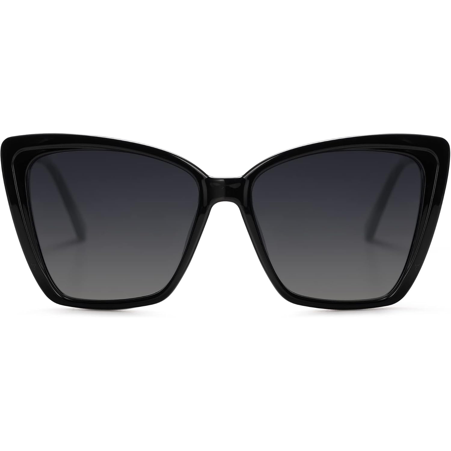 SOJOS Trendy Polarized Sunglasses For Women Retro Womens Oversized Square Cat Eye Sun Glasses UV Protection SJ2206