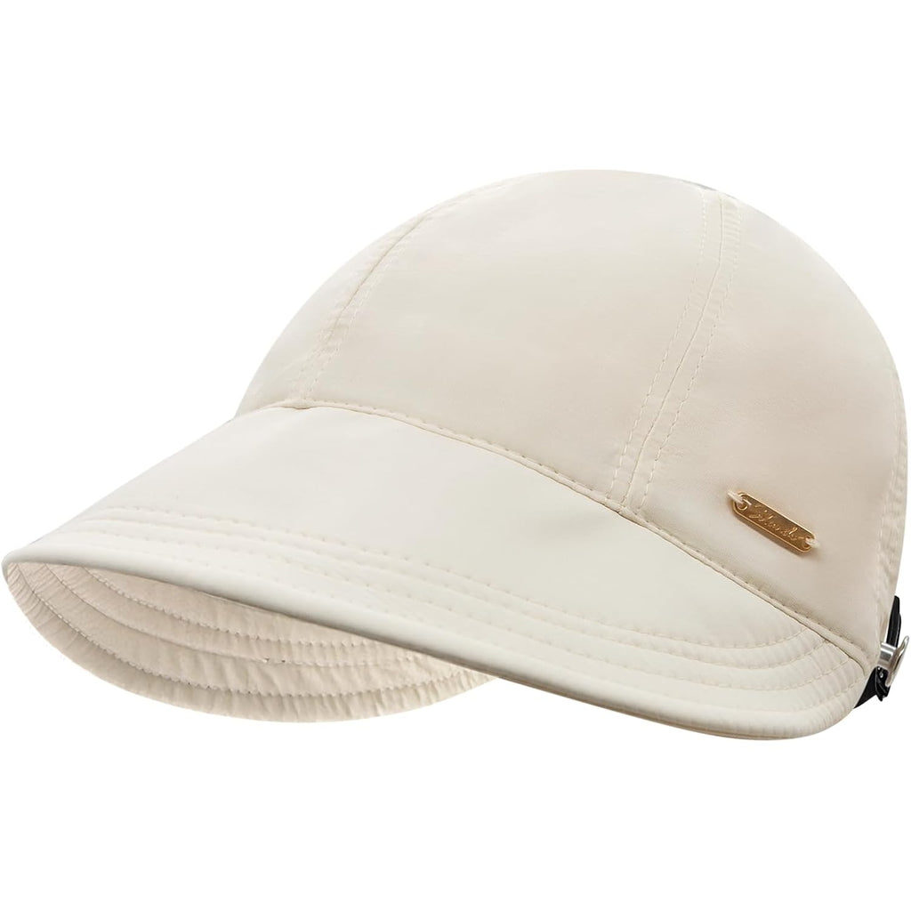 YAMEIZE Trendy Wide Brim Sun Hat - for Women Men Foldable Sun Hat Adjustable Quick Dry Beach Travel Sun Protection Outdoor Beige