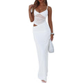 Boriflors Women'S Sexy Bodycon V Neck Spaghetti Strap Maxi Dress Elegant Backless Cocktail Evening Party Long Formal Dresses