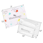 Maniology Ice Cube Clear Rectangular Stamper with Scraper Card | Essential Transparent Nail Stamping Tool for Precise Nail Art Stamp Design Transfer & Placement