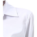 Women's Basic Button Down Shirts Long Sleeve Plus Size Simple Stretch Formal Casual Shirt Blouse