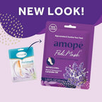 Amopé PediMask 20-Minute Foot Mask, Intensely Moisturizing Socks, Rejuvenates & Soothes, Self-Care, w/ Lavender Oil, Urea, a Blend of Moisturizers & Vitamin Complex for Long Lasting Hydration, 3 pair