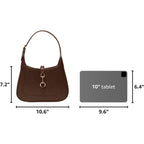 Shoulder Bag For Women - Small Shoulder Purses - Top Handle Structured Handbags - Adjustable Strap Vegan Leather