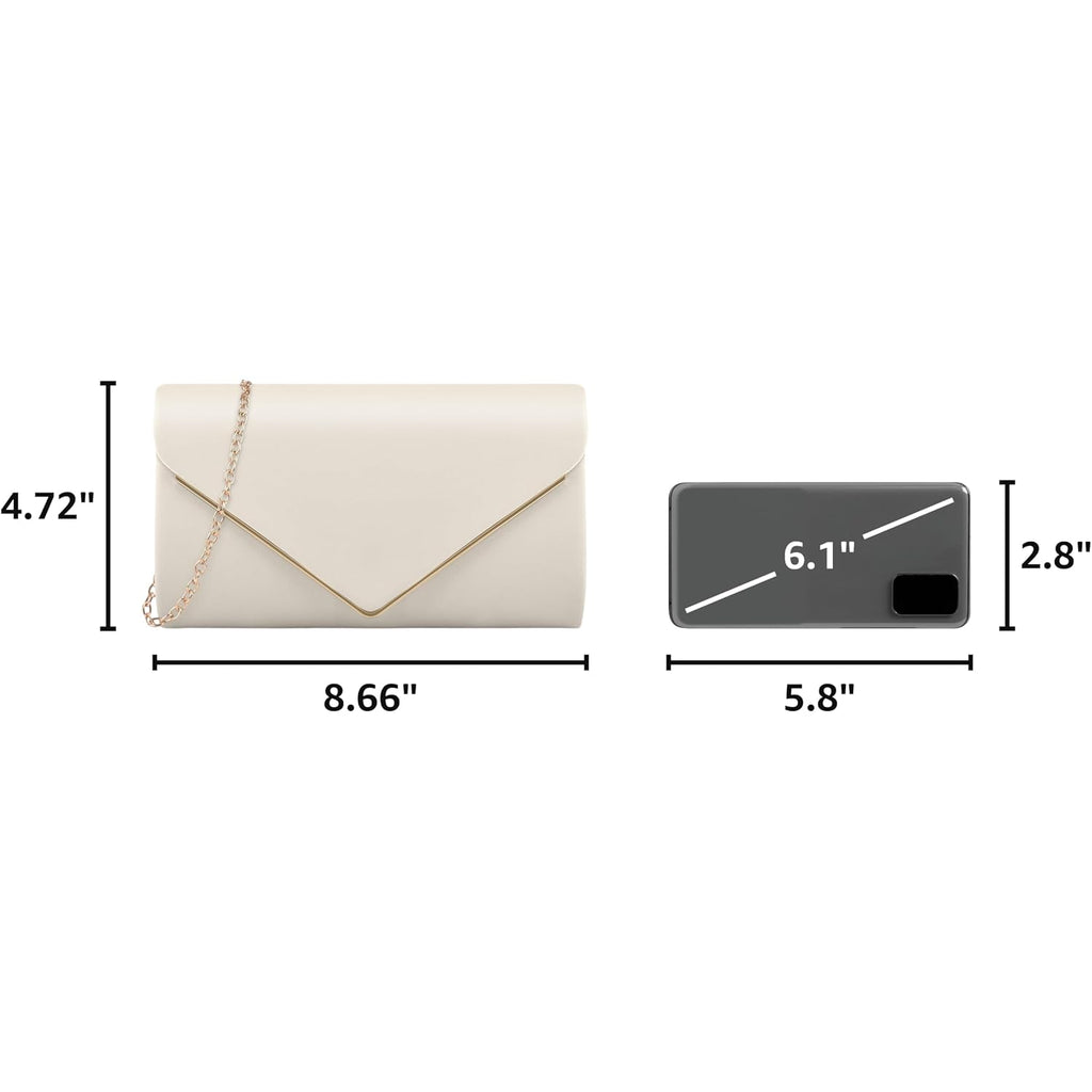 Clutch Purses For Women, Pu Leather Formal Evening Bags Shoulder Party Handbags Wedding Cocktail Prom Clutches