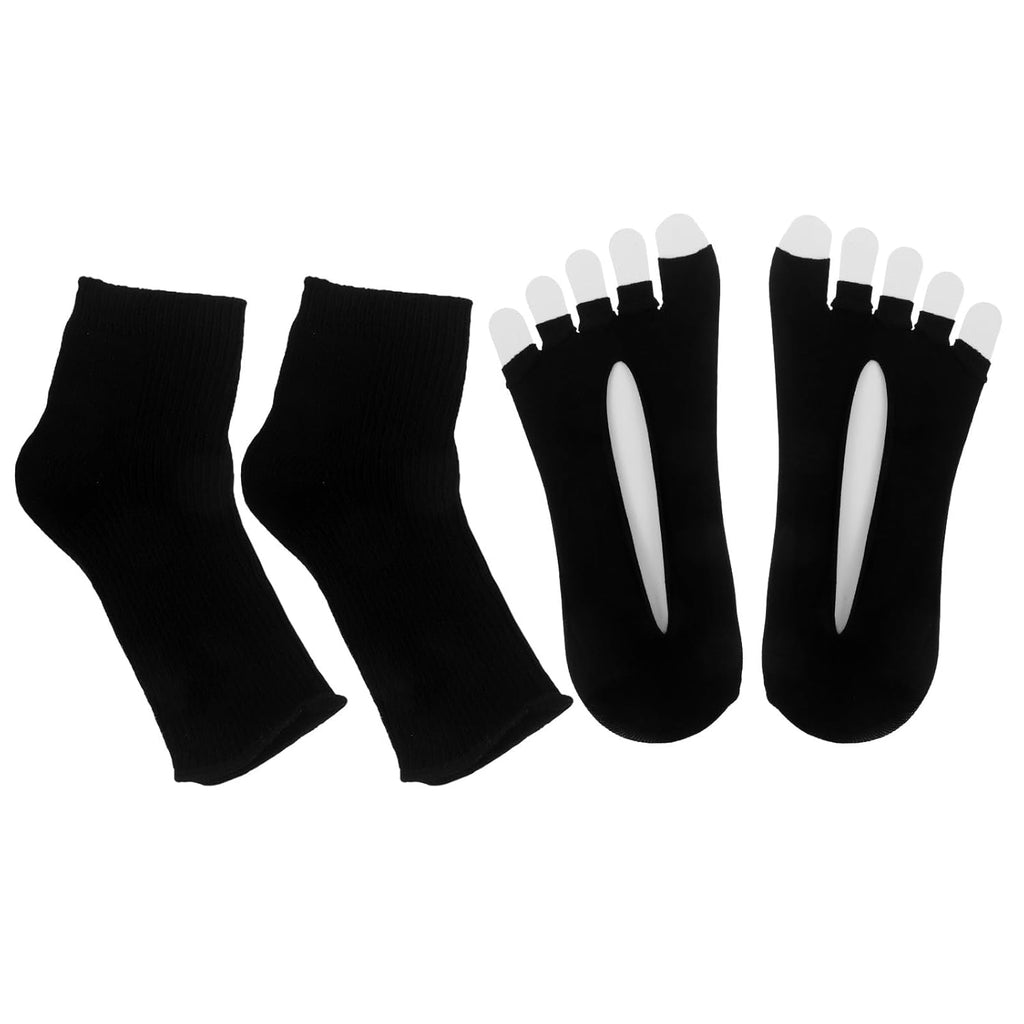 2pcs Uv Socks for Gel Pedicure Lamp - Anti Uv Foot Covers Nail Polish Guard for Women Spa Or Home Use - Home Salon Use Nails DIY Accessories