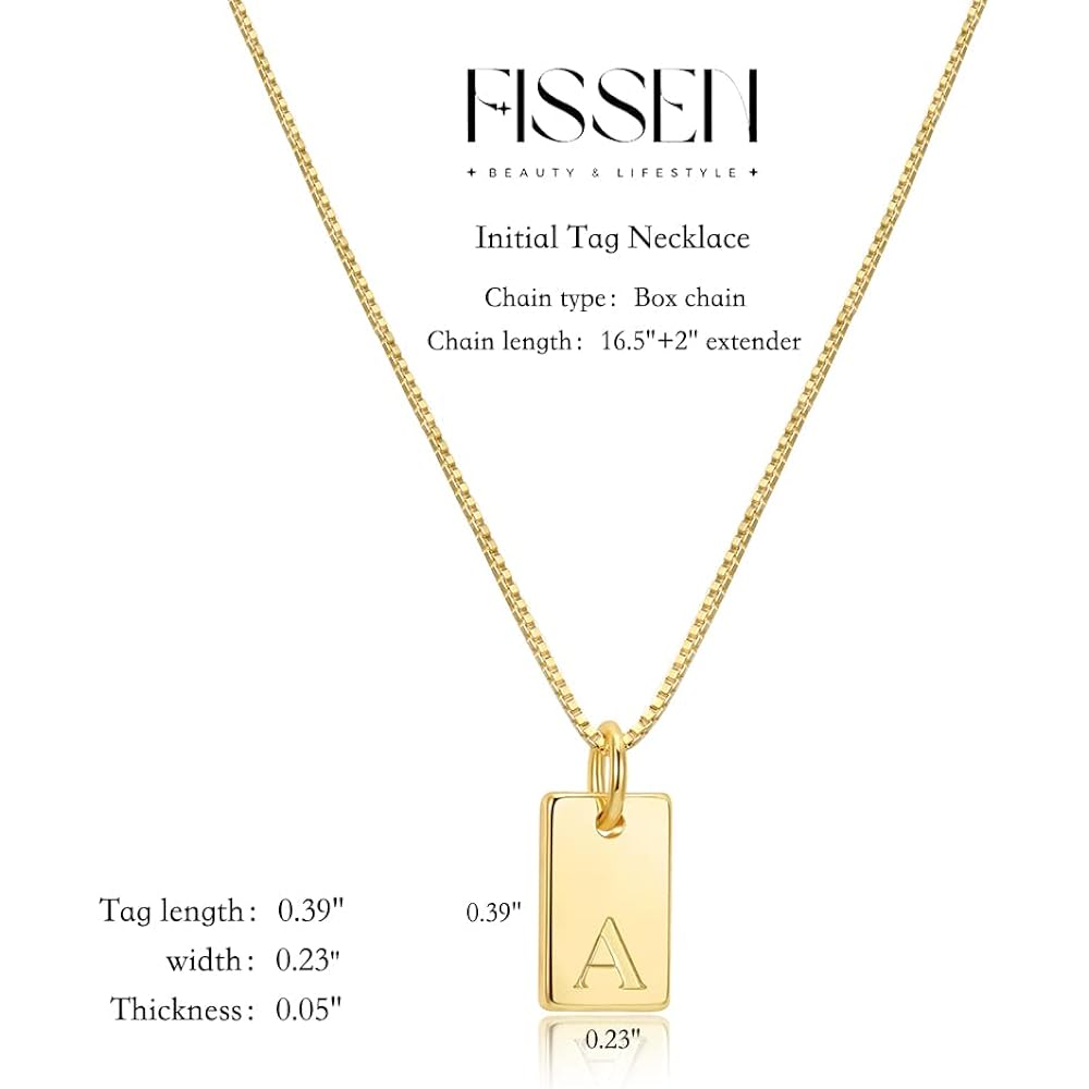 Initial Necklaces for Women 14K Gold Plated Letter Necklace Dainty Waterproof Pendant Necklace Personalized Gifts Trendy Gold Jewelry