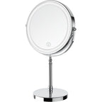 Deiovwxs Makeup Mirror, Rechargeable Vanity Mirror With 3 Lights, 1X/10X | Adjustable Brightness, 3000Mah, Double-Sided, Gift For Mom, Women, Wife, Girls, Dorm Room Essential