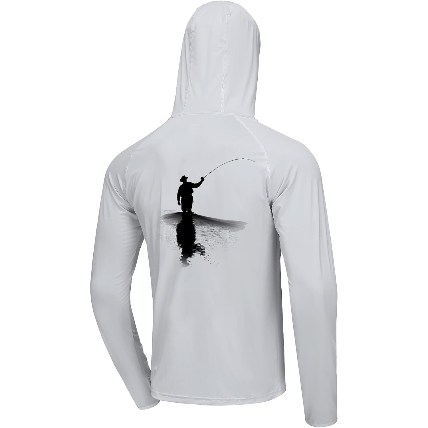 Riverruns Fishing Hoodie For Men Upf 50+ Sun Hoodie Fishing Shirt With Hood Rash Guard Long Sleeve #1044