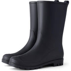 Asgard Women'S Mid Calf Rain Boots Waterproof Garden Shoes Slip On Rubber Boots