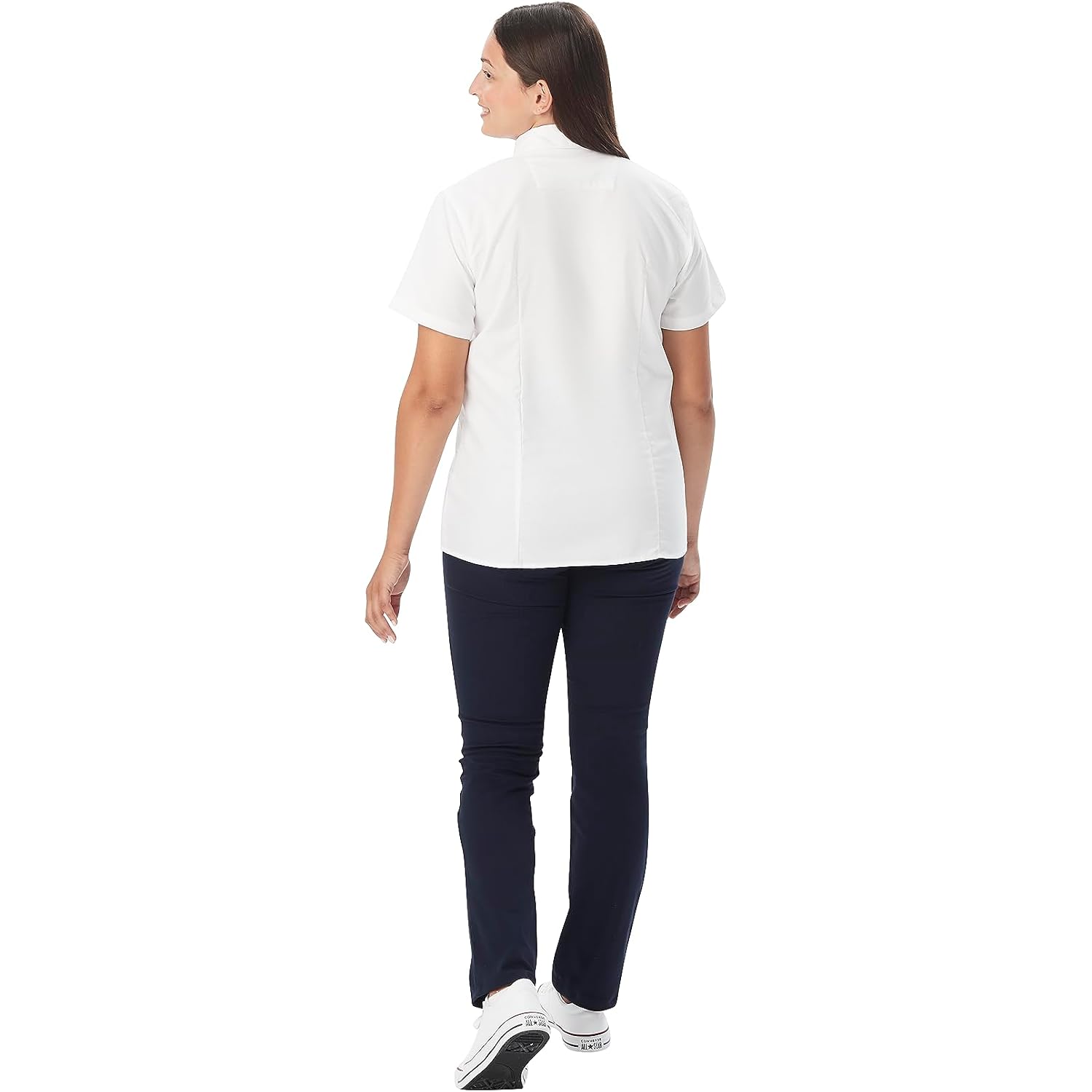 French Toast Women'S Junior'S Fitted Wrinkle-Resistant Oxford Shirt With Short Sleeves
