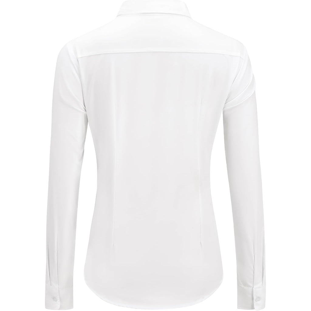 J.Ver Button Down Shirts For Women Wrinkle Free Long Sleeve Dress Shirt Business Casual Work Blouse With Pocket