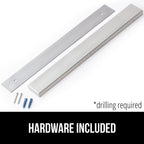 Gorilla Grip 304 Stainless Steel Heavy Duty Magnetic Knife Holder, Secure Wall Mounted Bar For Knives, Tools, Holds Up To 6 Lbs, Kitchen Organizer, 10 Inch Strip, Easy Installation, Screws Included