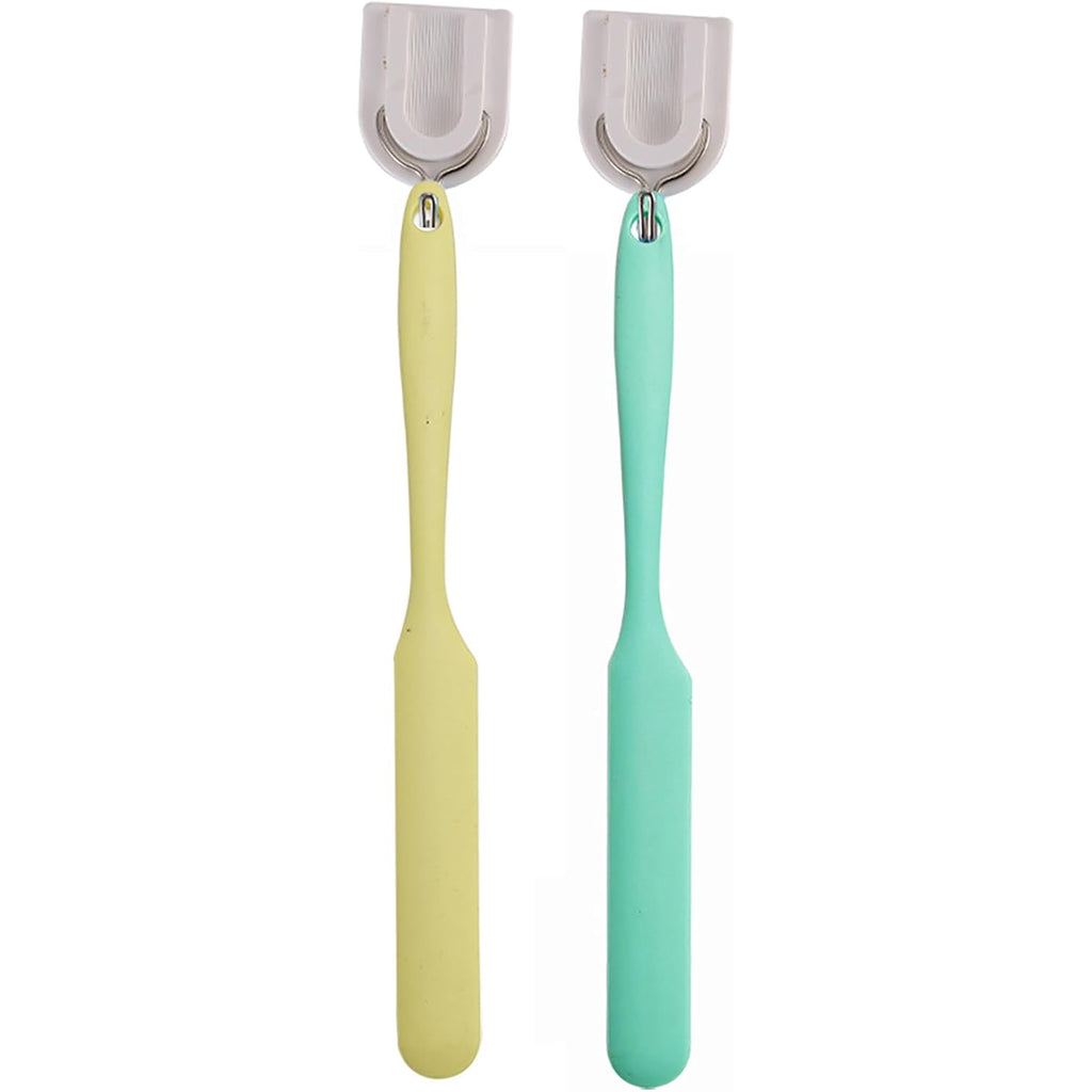 4 Pcs Silicone Jar Spatula Set - Long Handle Sourdough Scraper, Skinny Spatula For Jars, Bottles, And Containers, Non-Stick Heat Resistant Cake Cream Spatulas