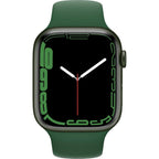 Apple Watch Series 7 (Gps, 45Mm) Green Aluminum Case With Clover Sport Band, Regular (Renewed)