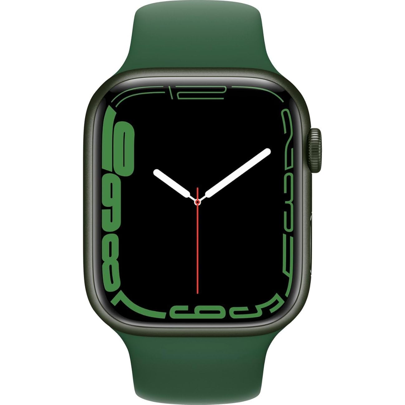 Apple Watch Series 7 (Gps, 45Mm) Green Aluminum Case With Clover Sport Band, Regular (Renewed)
