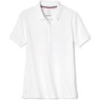 French Toast Women'S Juniors' Short Sleeve Stretch Pique Polo Shirt