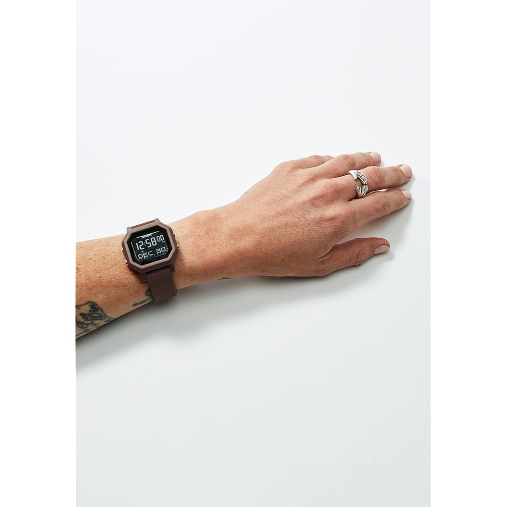 Nixon Siren A1210-100M Water Resistant Women'S Digital Sport Watch (38Mm Watch Face, 18Mm-16Mm Pu/Rubber/Silicone Band)