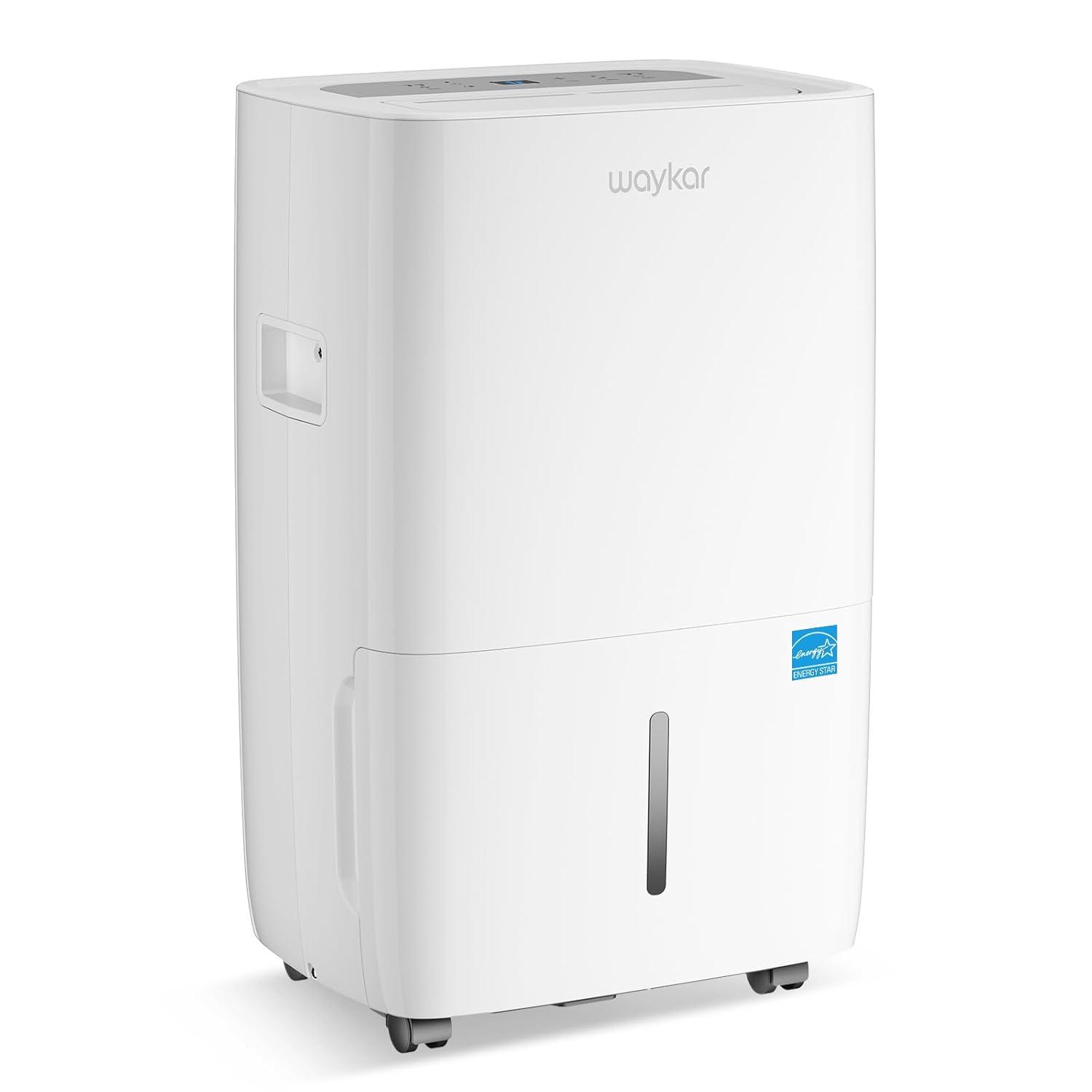 Waykar 80 Pints Energy Star Dehumidifier For Spaces Up To 5,000 Sq. Ft At Home, In Basements And Large Rooms With Drain Hose And 1.14 Gallons Water Tank