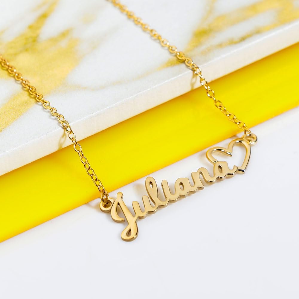 PicturesOnGold.com Custom Name Necklace For Women Personalized Name Necklace in Sterling Silver or Gold Necklace Personalized with any Name or Word