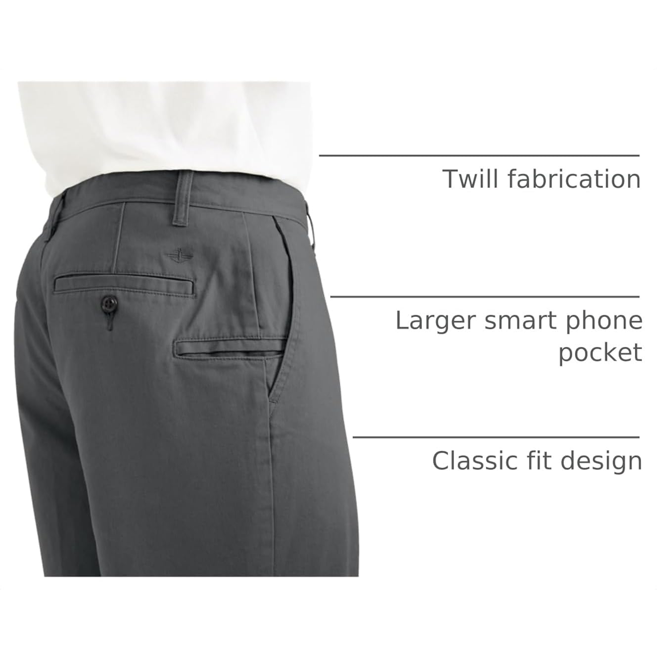 Dockers Men'S Perfect Short Classic Fit 10.5"