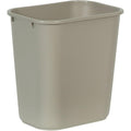 Rubbermaid Commercial Standard Series Wastebaskets, 15" X 10.3" X 14.4", Beige