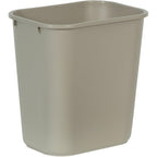 Rubbermaid Commercial Standard Series Wastebaskets, 15" X 10.3" X 14.4", Beige
