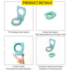 CHICHAUS Uncrustable Sandwich Maker, Sandwich Pocket Circle Shape Cutter & Sealer for Kids Breakfast and Lunchboxes, Light Blue, 3.7Inch