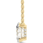 FRIENDLY DIAMONDS Lab Diamond Pendant Necklace For Women | 1 Carat - 6 Carat IGI Certified Lab Grown Diamond | Solitaire Diamond Pendant | 10K Gold - 14K Gold & Platinum FG-VS Quality Gift For Her