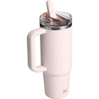 STANLEY Quencher ProTour Flip Straw Tumbler with Leakproof Lid 30 oz | Built-in Straw and Handle | Cup Holder Compatible for Travel | insulated Stainless Steel Cup | BPA-Free | Rose Quartz