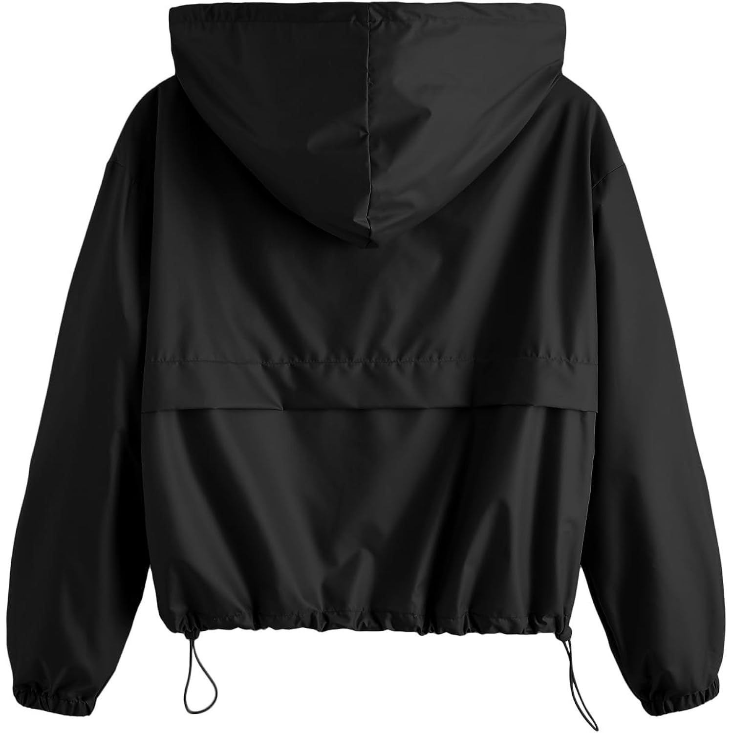 Verdusa Women'S Windbreaker Jacket Zip Up Hoodie Rain Jackets With Pocket