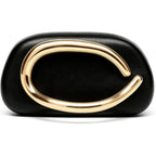 Acrylic Clutch Purse For Women Classic Round Acrylic Evening Handbag Vintage Metal Handlebars Bag For Wedding Party Prom