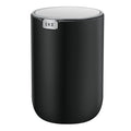 Eko Fandy 0.4 Gal/1.5L Mini Tabletop Trash Bin With Swing-Lid, Desktop Trash Can For Bathroom Countertop, Vanity, Coffee Or Office, Small Garbage Bin (Black)